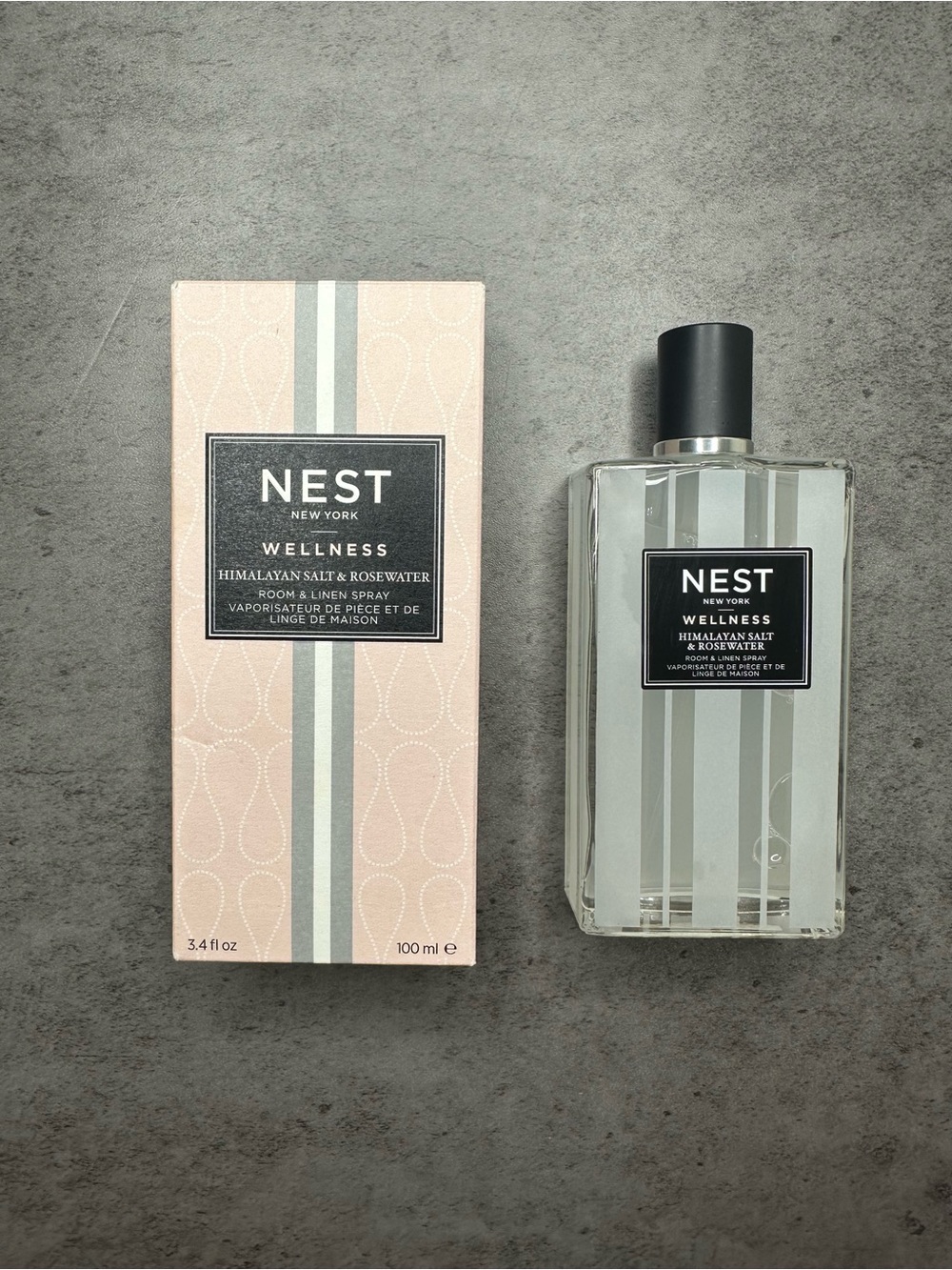 NEST New York Wellness Himalayan Salt & Rosewater Room & Linen Spray 3.4 oz NIB